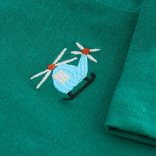 Load image into Gallery viewer, Green Helicopter 100% Cotton Long Sleeves Semi Plain T-Shirt (3mths-6yrs)
