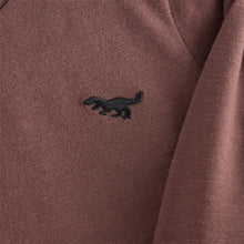 Load image into Gallery viewer, Brown Long Sleeve Plain T-Shirt (3mths-6Yrs)
