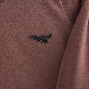 Brown Long Sleeve Plain T-Shirt (3mths-6Yrs)