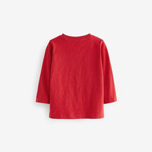 Load image into Gallery viewer, Red Long Sleeve Plain T-Shirt (3mths-6yrs)
