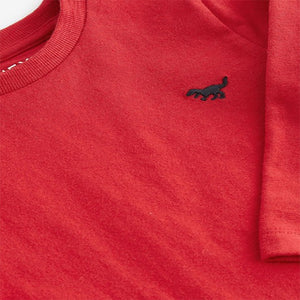 Red Long Sleeve Plain T-Shirt (3mths-6yrs)