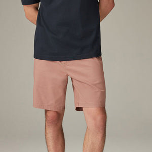 Pink Elasticated Waist Chino Shorts