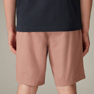 Pink Elasticated Waist Chino Shorts