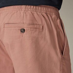 Pink Elasticated Waist Chino Shorts