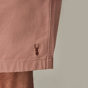 Pink Elasticated Waist Chino Shorts