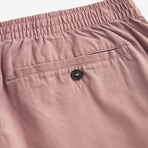 Pink Elasticated Waist Chino Shorts