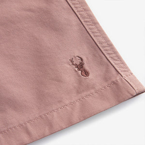 Pink Elasticated Waist Chino Shorts