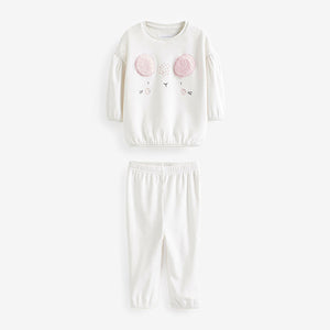 White Mouse Cosy Fleece Pyjamas (12mths-7yrs)