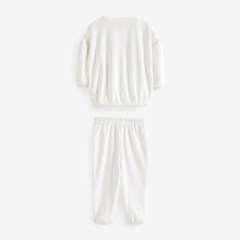 Load image into Gallery viewer, White Mouse Cosy Fleece Pyjamas (12mths-7yrs)
