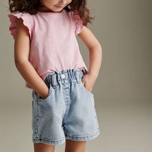 Load image into Gallery viewer, Denim Light wash MOM Shorts
