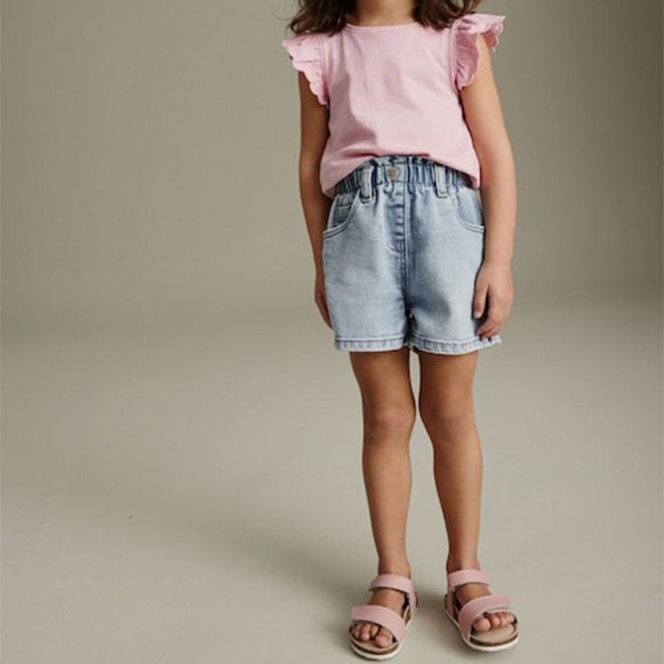 Denim Light wash MOM Shorts
