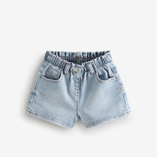 Load image into Gallery viewer, Denim Light wash MOM Shorts
