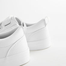 Load image into Gallery viewer, White Standard Fit (F) 3 Strap Touch Fastening Trainers
