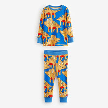 Load image into Gallery viewer, Multi Bright Dinosaur 3 Pack Snuggle Pyjamas (9mths-5yrs)
