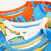 Load image into Gallery viewer, Multi Bright Dinosaur 3 Pack Snuggle Pyjamas (9mths-5yrs)
