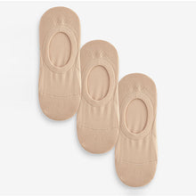 Load image into Gallery viewer, Nude Invisible Trainer Socks 3 Pack
