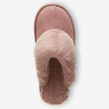 Load image into Gallery viewer, Mink Pink Suede Mule Slippers
