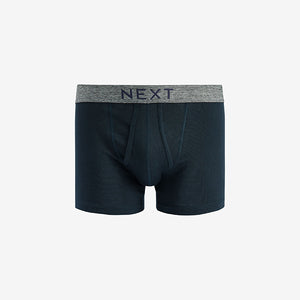 Navy/Grey/Black A-Front Boxers Pure Cotton 4 Pack