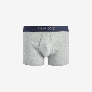 Navy/Grey/Black A-Front Boxers Pure Cotton 4 Pack