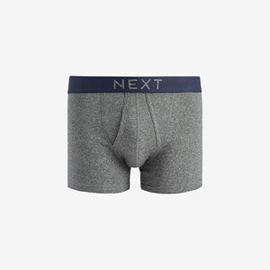 Navy/Grey/Black A-Front Boxers Pure Cotton 4 Pack