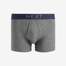 Load image into Gallery viewer, Grey/Navy 4 pack A-Front Pure 100% Cotton Boxers
