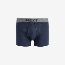 Load image into Gallery viewer, Grey/Navy 4 pack A-Front Pure 100% Cotton Boxers
