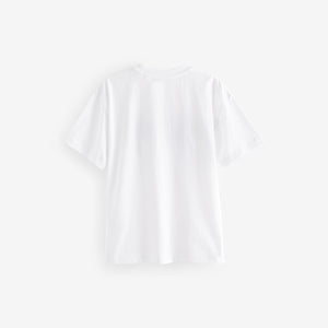 White 100% Cotton Licensed Flip Sequin Batman T-Shirt (3-12yrs)