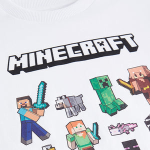 White Character 100% Cotton Licensed Minecraft T-Shirt (3-12yrs)