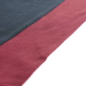 Navy/ Red 100% Cotton Quarter Zip Colourblock Short Sleeve Polo Shirt (3-12yrs)