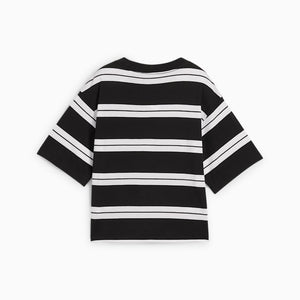 PU SQUAD Striped Tee Blk