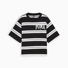 Load image into Gallery viewer, PU SQUAD Striped Tee Blk
