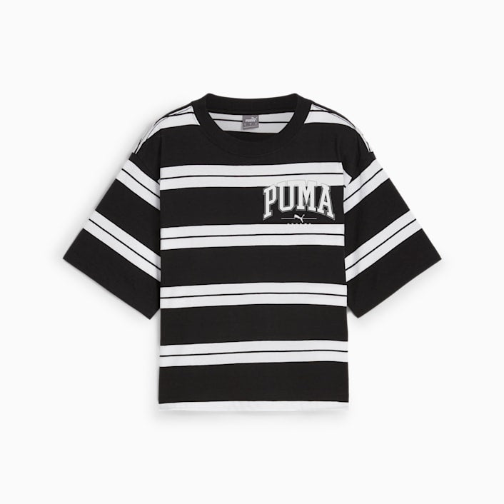 PU SQUAD Striped Tee Blk