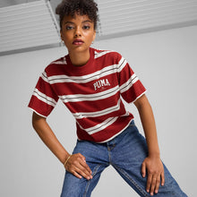 Load image into Gallery viewer, PU SQUAD Striped Tee Red
