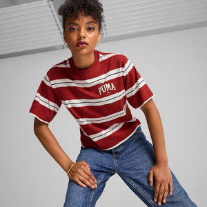 PU SQUAD Striped Tee Red