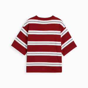 PU SQUAD Striped Tee Red