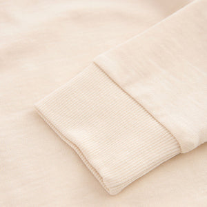Ecru White Long Sleeve Cosy T-Shirt (3-12yrs)