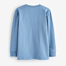 Load image into Gallery viewer, Light Blue Long Sleeve Cosy T-Shirt (3-12yrs)
