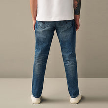 Load image into Gallery viewer, Blue Mid Tint Regular Fit Vintage Stretch Authentic Jeans
