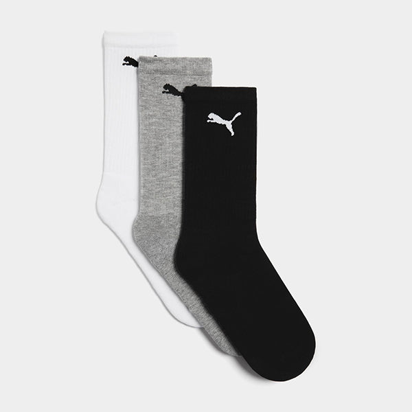Mns 3pk Logo Tennis Sock WhT