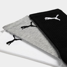Load image into Gallery viewer, Mns 3pk Logo Tennis Sock WhT
