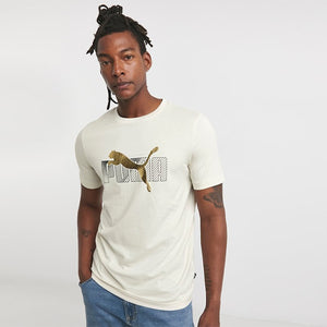 ESS+LOGO Holiday Tee M  Snow