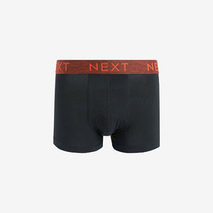 Black Rich Marl Waistband 4 pack Hipster Boxers