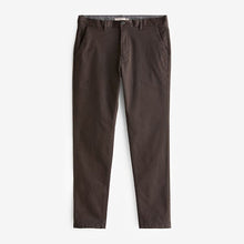 Load image into Gallery viewer, Brown Slim Fit Stretch Chinos Trousers
