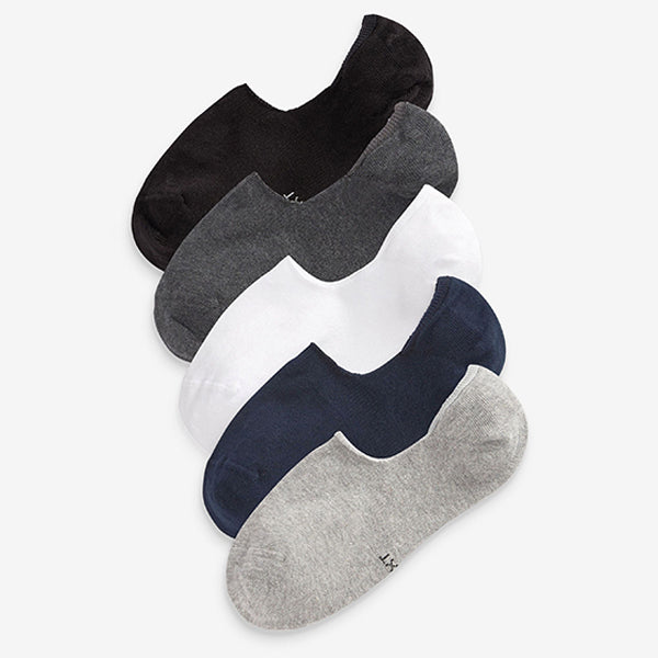 Multi Invisible Trainers Socks 5 Pack