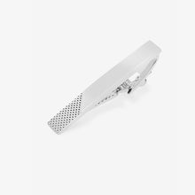 Load image into Gallery viewer, Silver Tone Textured Tie Clip
