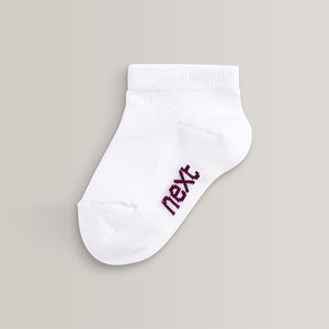 White 7 Pack Cotton Rich Trainer Socks