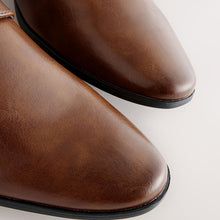 Load image into Gallery viewer, Tan Brown Standard Fit Derby Lace-Up Shoes
