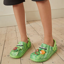 Load image into Gallery viewer, Green Marble Minecraft Clogs
