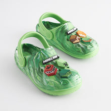 Load image into Gallery viewer, Green Marble Minecraft Clogs
