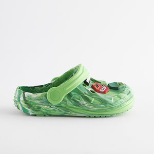 Green Marble Minecraft Clogs